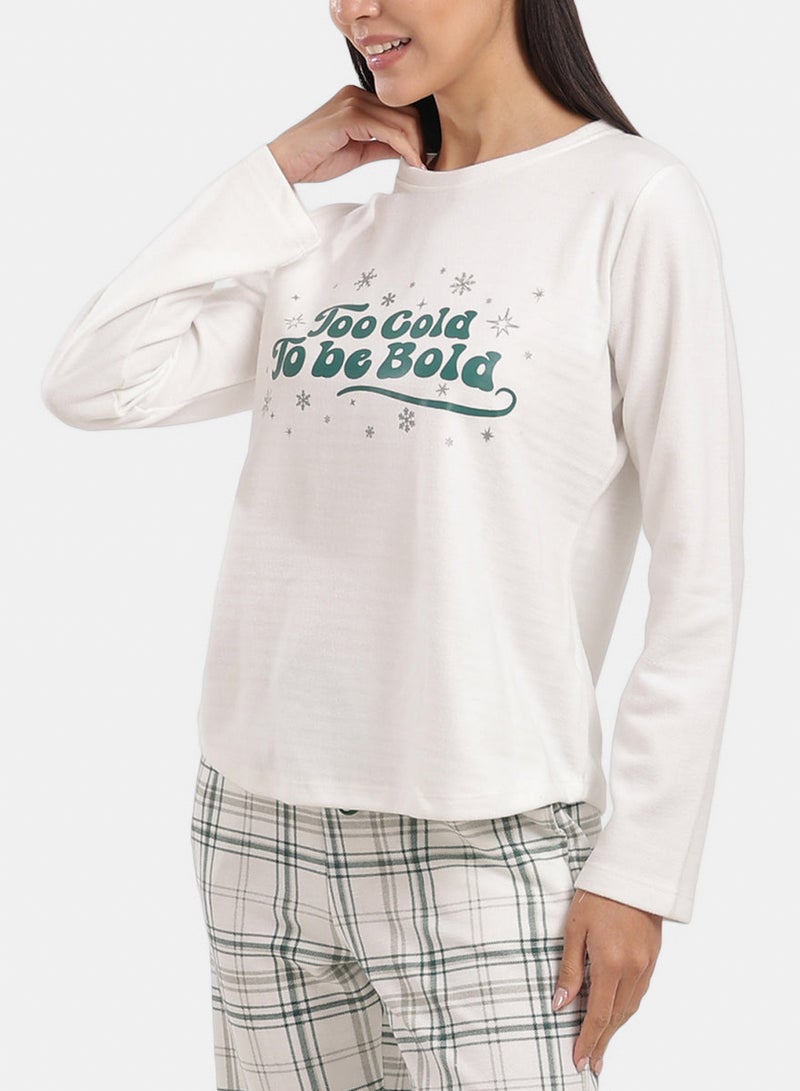 Carina Pyjama Set with Plaid Pants - Image 5